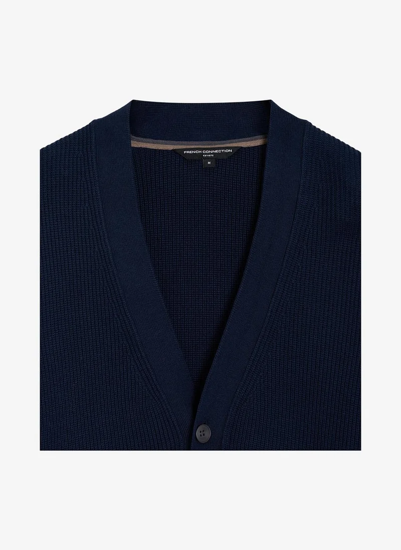 French Connection  Men's Navy Knit Cardigans for Men | Best Price UAE