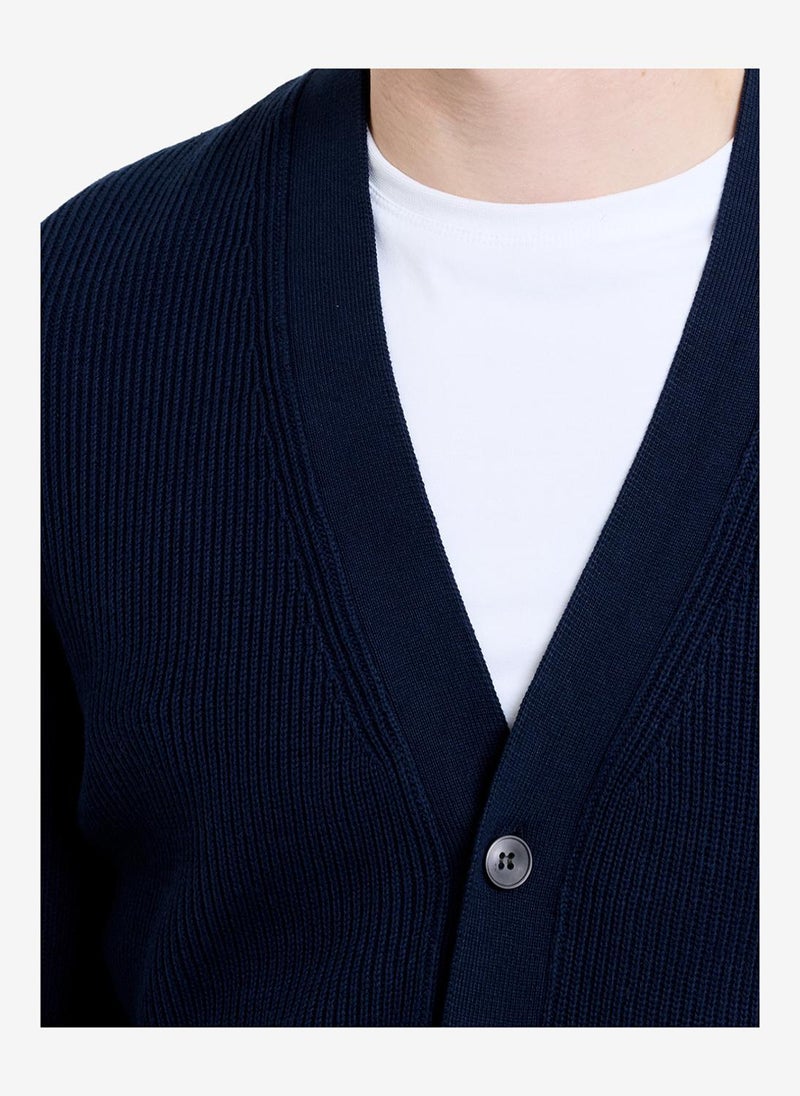 French Connection Men's Navy Knit Cardigans - Image 2