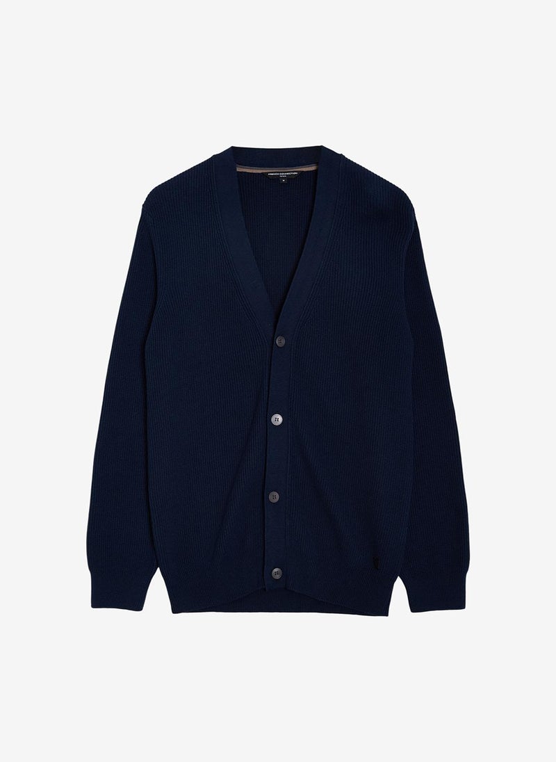 French Connection Men's Navy Knit Cardigans - Image 3