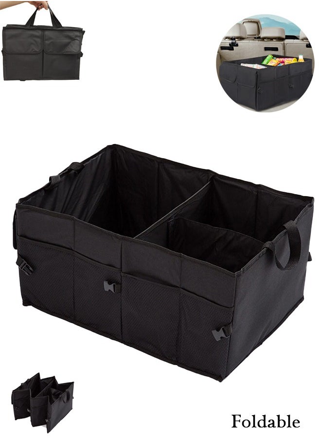 Lemon Car Trunk Organizer, Collapsible, Snack Storage Organizer Bins, for Car SUV Sedan (Black)  - Image 1