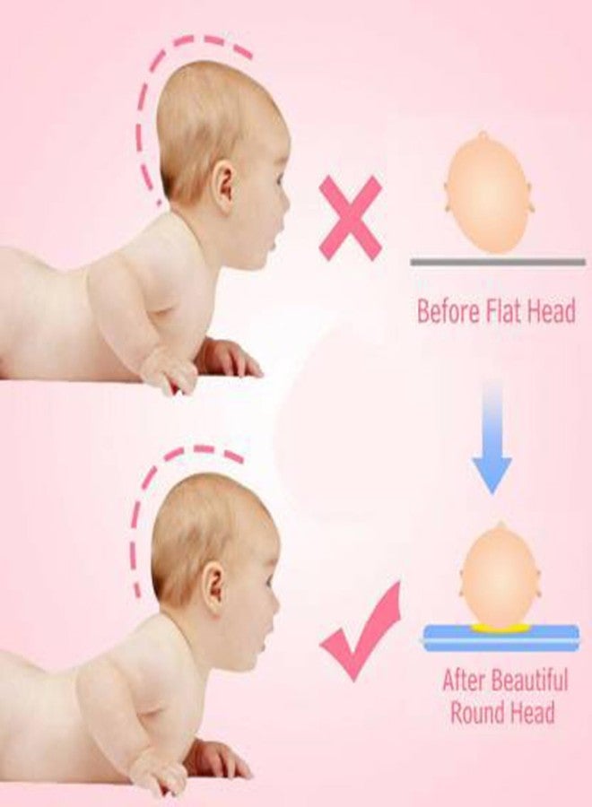 S-SQUARE Seed Pillow for New Born Baby Ideal for Round Head Shaping Seed Pillow with Foam Cotton Cover U Shape for Head Shaping Baby 0 to 18 Months Kids (Pink) - Image 5