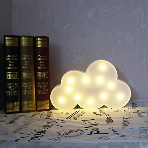 MIRADH LED Marquee Letter Lights Sign; Light Up Alphabet Letters for Wedding Birthday Party Christmas Home Bar Decoration; Warm White (Cloud) - Image 1