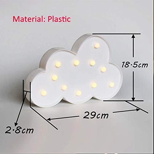 MIRADH LED Marquee Letter Lights Sign; Light Up Alphabet Letters for Wedding Birthday Party Christmas Home Bar Decoration; Warm White (Cloud) - Image 2