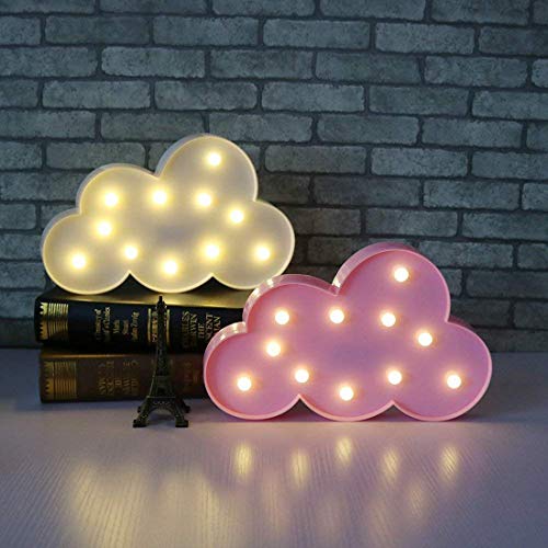 MIRADH LED Marquee Letter Lights Sign; Light Up Alphabet Letters for Wedding Birthday Party Christmas Home Bar Decoration; Warm White (Cloud) - Image 4