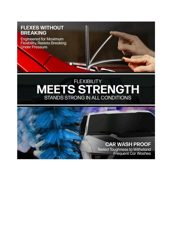 Votex The Original 6 3/4 Inch - Car Wash Proof Short EPDM Rubber Antenna - USA Stainless Steel Threading - Powerful Internal Copper Coil/Premium Reception - Image 4