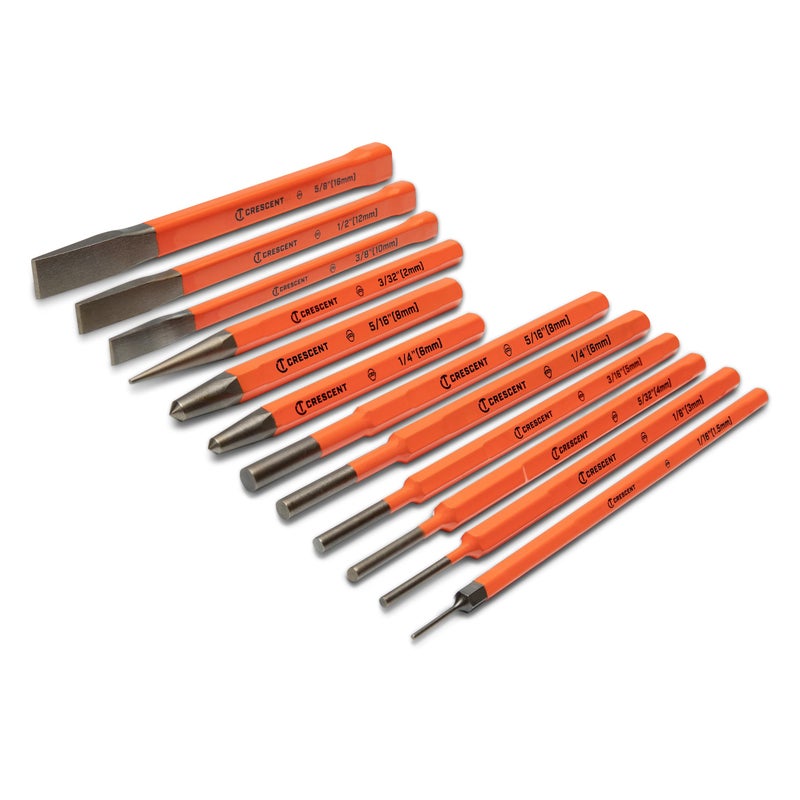 Crescent 12 Piece Set, Punch & Chisel - CPCCHS12 - Image 1
