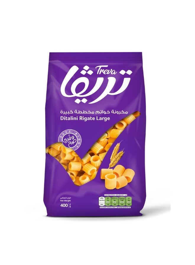 Treva Macaroni Ditalini Rigate Large 400grams, Bundle of 3 - Image 2