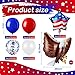 Sosation 24 Pcs 250th Anniversary Patriotic Eagle Balloon USA Red Blue and White Balloons Memorial Day Party Decorations Large Eagle Foil Balloons Fourth of July Star American Flag Decor for Birthday Party - Image 4