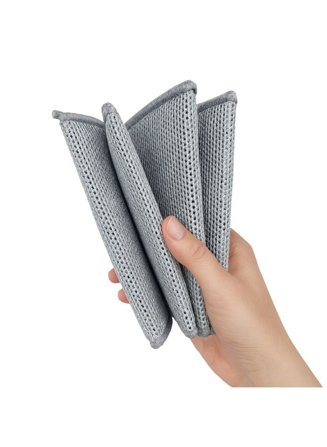 قماش تنظيف سلك 20×20 سم عبوة 10 قطع لإزالة الدهون – ليفة سلك للمواعين والبوتاجاز – لتنظيف الأواني والمقالي والأسطح المعدنية – متين وسهل الشطف للاستخدام اليومي - Image 2