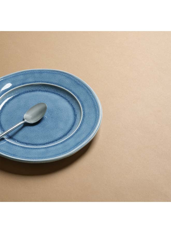 Famiware Aurora 6 Piece Reactive Glaze Dinner Plates in 10.25 inches, Scratch Resistant, Microwave & Dishwasher Safe, Lagoon Blue  - Image 5