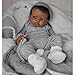 Zero Pam Reborn Baby Dolls Black Boys 20 Inch Black Baby Dolls Realistic Reborn Boy Doll with Natural Hair Real Looking Silicone Babies Cloth Body for Girl Boy Toys - Image 2