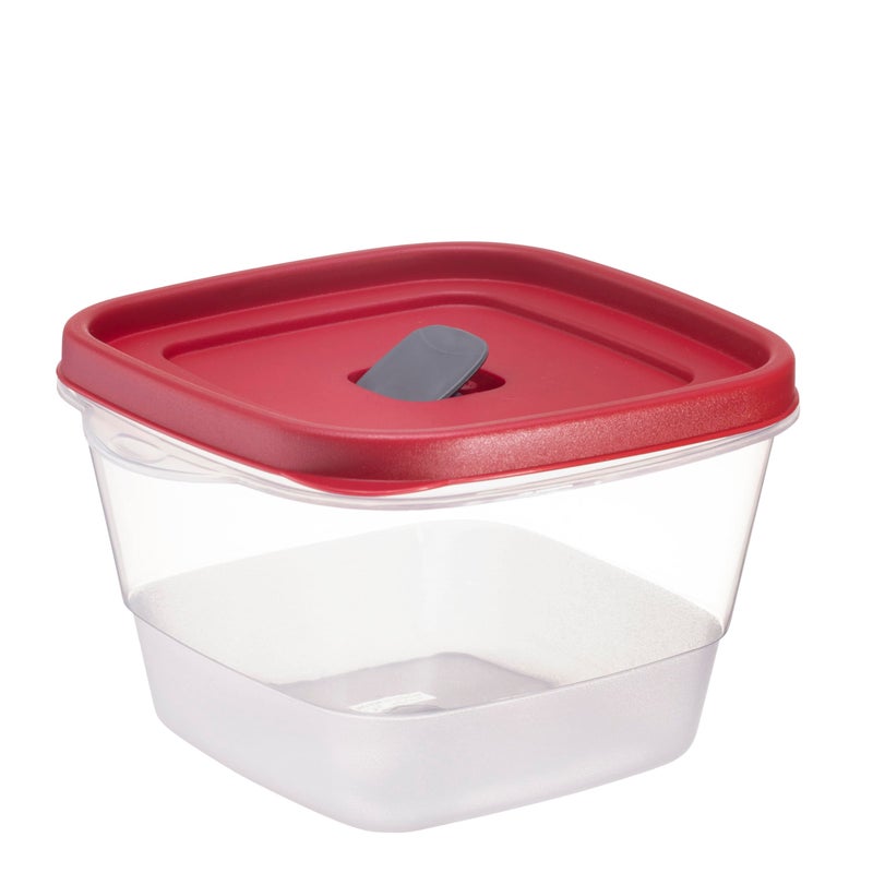 Tribello BPA-Free Plastic Food Storage Set, Red Vented Lids - Microwave, Dishwasher Safe: Perfect for Meal Prep, Leftovers, and Kitchen Organization (3 x 7-Cup) - Image 5