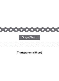 HaLunhi Orthodontic Bracket Rubber Chain Power Chain, Medium Distance, Dental Rubber Chain For Brackets, Continuous, Transparent and Gray, 2.28m/Roll  - Image 4