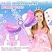 Britik Bubble Wands for Kids Girls LED Light Music Bubble Machine 3 AA Batteries 2 Bubble Solutions Outdoor Party Birthday Toys for Toddlers Gift for 3 4 5 6 7 8 Year Old Girls Purple - Image 2