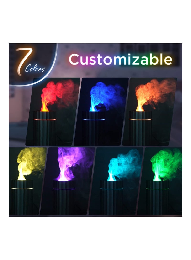 Captaintech Car Essential Oil Diffuser, Upgraded Aromatherapy Humidifier with 3 Modes & 7 Colorful Cute Diffuser USB Portable Diffuser USB Powered Aroma Device 100ml Mini Oil Diffuser for Car Office Bedroom - Image 2