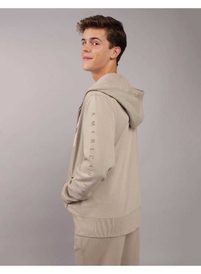 American Eagle AE Logo Graphic Zip-Up Hoodie  - Image 4