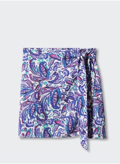 Youth Printed Knot Detail Skirt