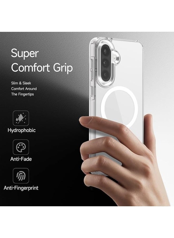 for Samsung Galaxy A26 Case Clear [Compatible with Magsafe] [Strong Magnet] [Non-Yellowing] Magnetic Slim Thin Bumper Phone Cover, Lightweight, and Durable Clear - Image 4