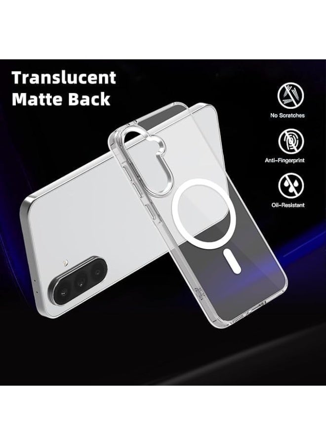for Samsung Galaxy A26 Case Clear [Compatible with Magsafe] [Strong Magnet] [Non-Yellowing] Magnetic Slim Thin Bumper Phone Cover, Lightweight, and Durable Clear - Image 3