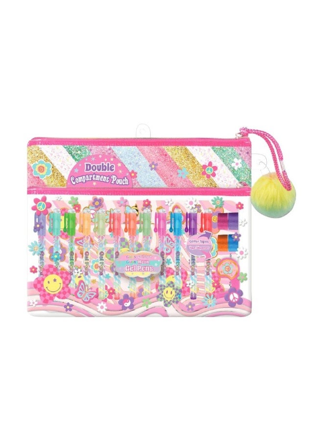 Hot Focus Groovy Flower Colorful Creations Gell Pen Pouch (20 Pieces) - Image 2