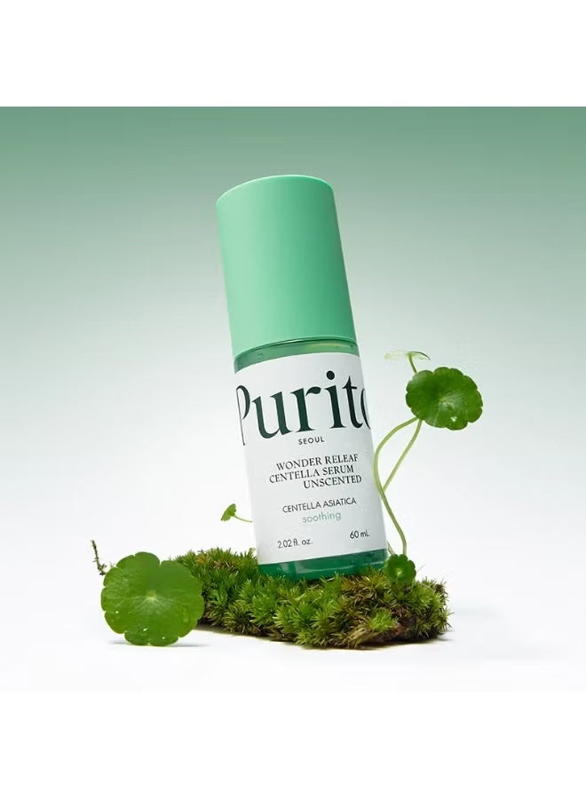 بوريتو سيروم وندر ريليف سينتيلا غير معطر من سيول كوري للبشرة الحساسة امبولة ملطف للوجه كي بيوتي 60 مل - Image 2