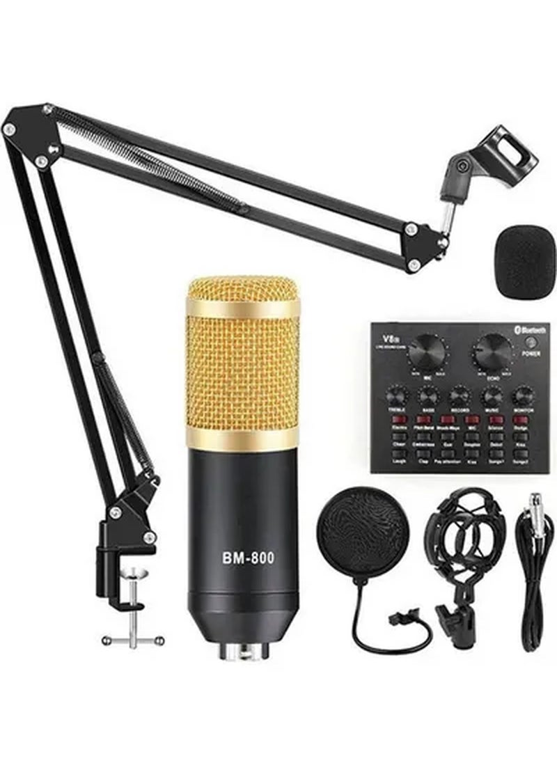 Generic - V8 Sound Card With Bm-800 Condenser Microphone - Image 1
