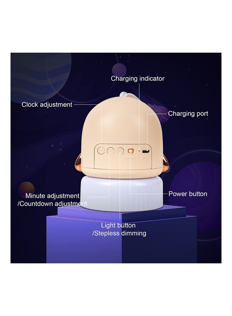 Y&D SYOSI Kids Clock Night Light, with Star Projection Function, Suitable for 3-14 Years Old Girl Boy Baby Toddler Light Decoration, - Image 5