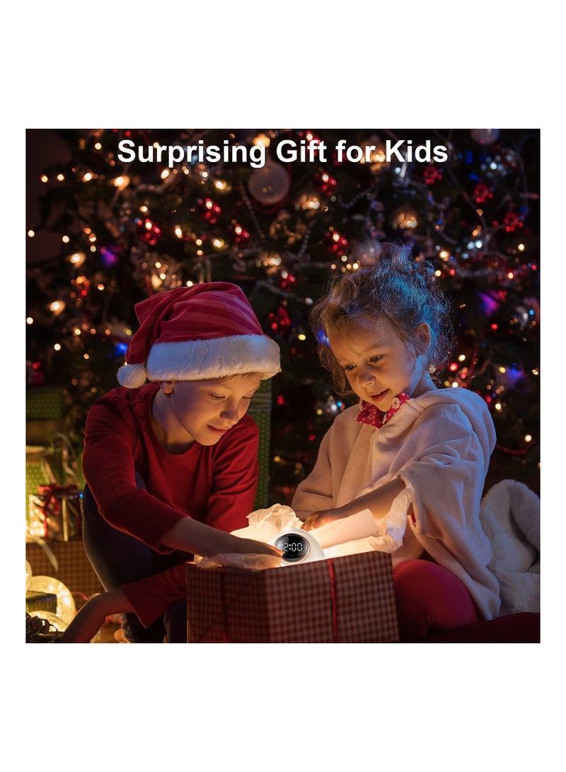 Y&D SYOSI Kids Clock Night Light, with Star Projection Function, Suitable for 3-14 Years Old Girl Boy Baby Toddler Light Decoration, - Image 2