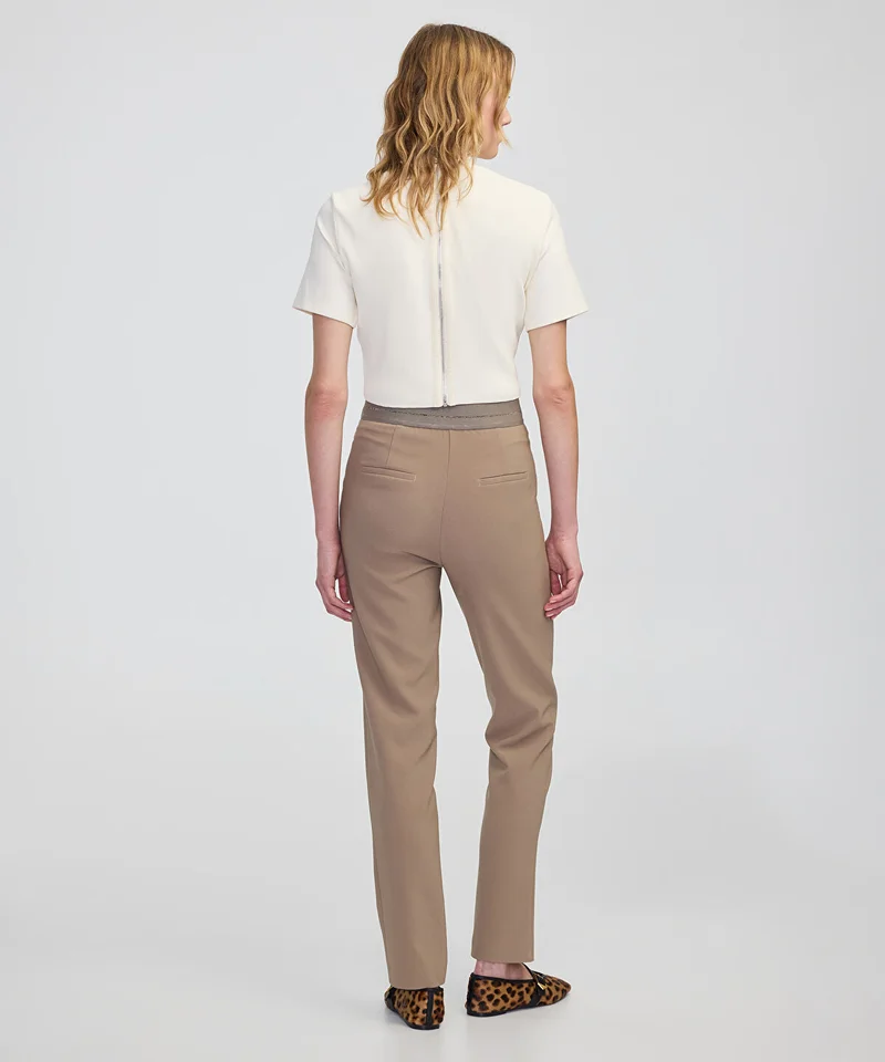 Ipekyol  Metallic Stripe Skinny Trousers for Women | Best Price UAE