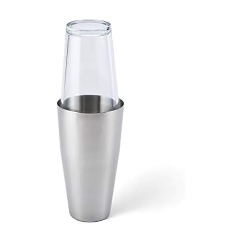 Houdini Boston Cocktail Shaker, 24 Ounce, Stainless Steel/Glass - Image 1