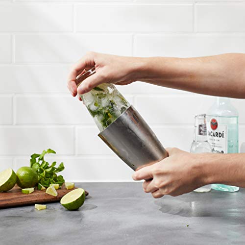 Houdini Boston Cocktail Shaker, 24 Ounce, Stainless Steel/Glass - Image 3