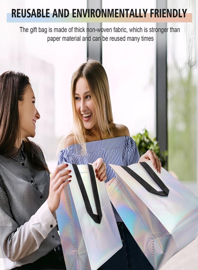 Hugro Tarfive 【18-Pack Shiny Color】 Reusable Gift Bags with Handles, Bulk Goodie Bags for Easter, Baby Shower,Kids Birthday, Party Favors, Wedding, Holiday Goodie | 8x4x10 Inches | 18 Premium Shiny Color Bag | Eco-Friendly - Image 5