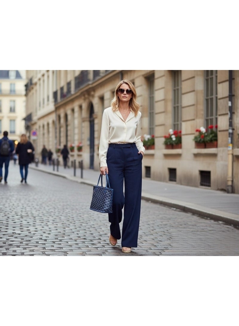 Yara Women's Reversible Fashion Tote Handbag with Detachable Small Pouch – Stylish, Casual, and Versatile for Everyday Use - Image 1