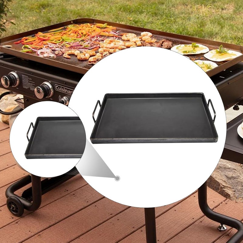 Griddle Plate Nonstick Cast Iron Griddle Pan Sturdy Cookware with Universal Compatibility Easy to Clean Practical Accessory for, 40x30cm - Image 3
