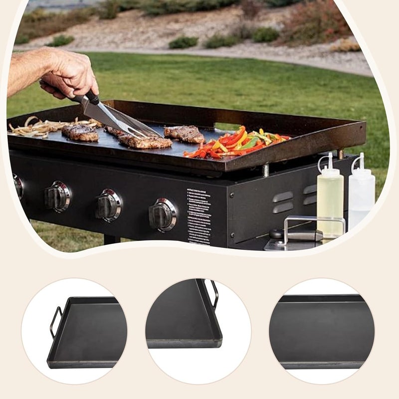 Griddle Plate Nonstick Cast Iron Griddle Pan Sturdy Cookware with Universal Compatibility Easy to Clean Practical Accessory for, 40x30cm - Image 2
