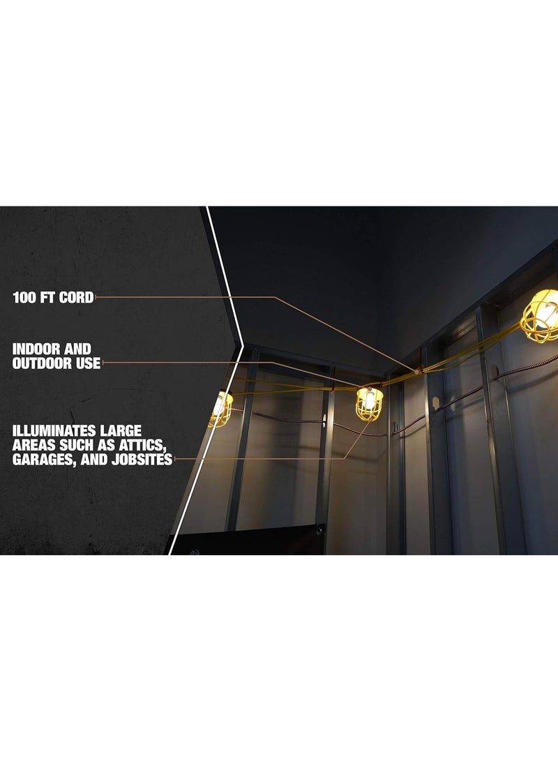 Southwire 7145SW Temporary String Light; 14/2 SJTW; 15-Amp Standard; Plastic Guard; Without Plug & Connector; 100-Foot;yellow - Image 3
