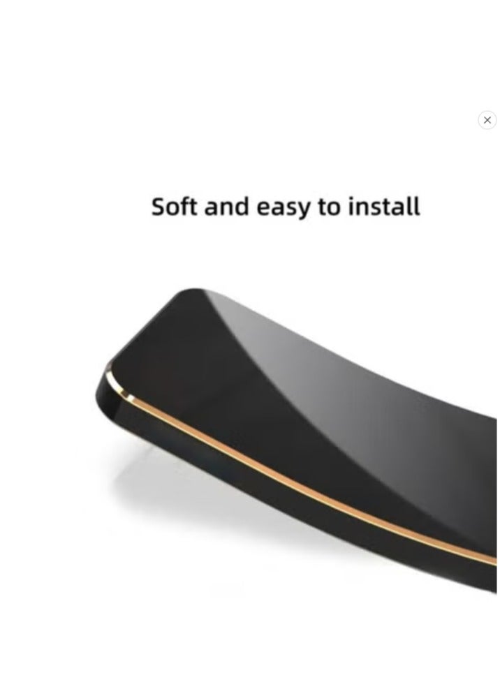 for Xiaomi POCO X7 Pro 5G Case, Plating Soft Back Cover, Raised Full Camera Protection, Slim Thin TPU Mobile Phone Case for Xiaomi POCO X7 Pro 5G, Black