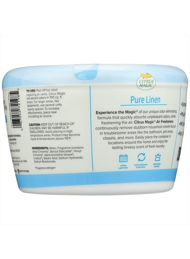 Citrus Magic Odor Absorbing Solid Air Freshener, 1.25 Pound (Pack of 1), Pure Linen, 20 Ounce - Image 3