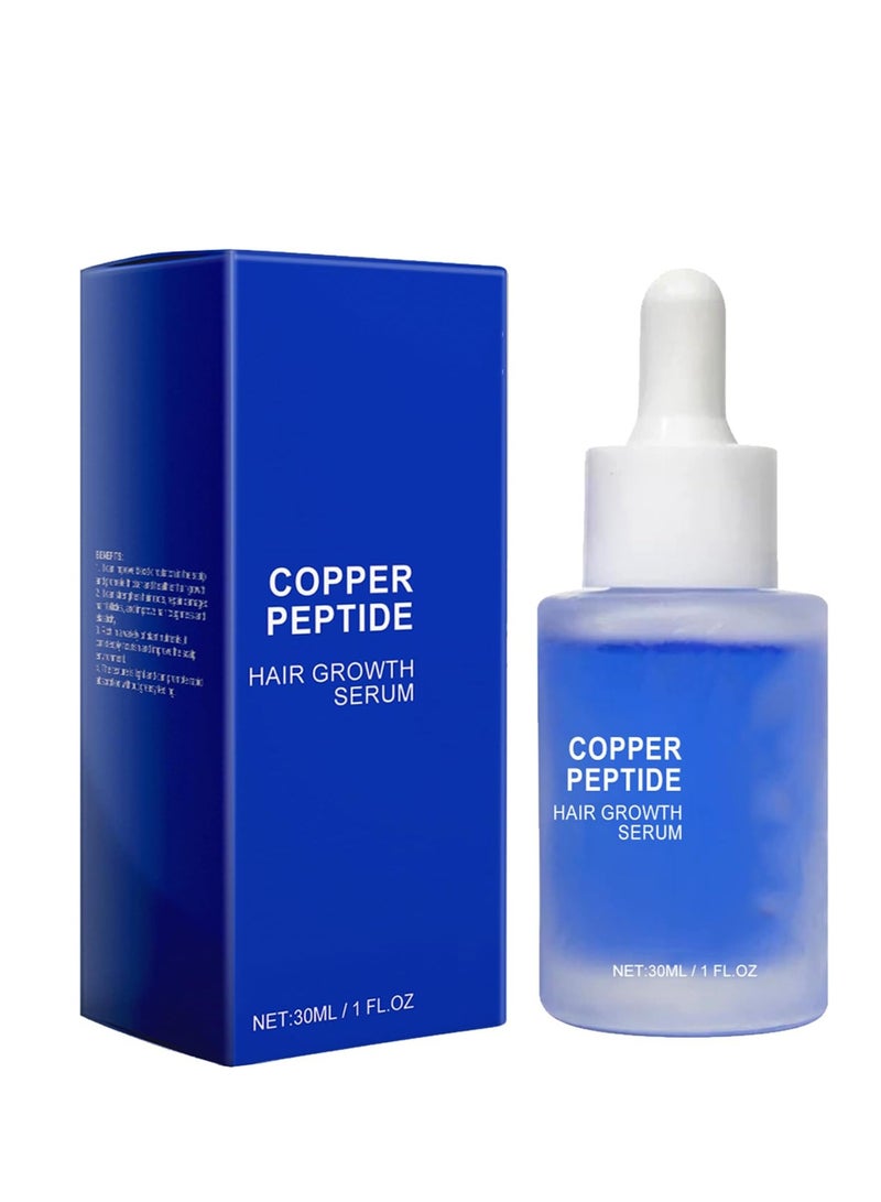 كوبر الببتيدات النحاسية للشعر ، مصل نمو الشعر الببتيد النحاسي ، مصل نمو الشعر بالببتيد النحاسي المتقدم ، الببتيد النحاسي للنساء الرجال ، مصل الببتيد النحاسي لتساقط الشعر ، تركيبة الببتيد النحاسي للشعر 30 مل - Image 1
