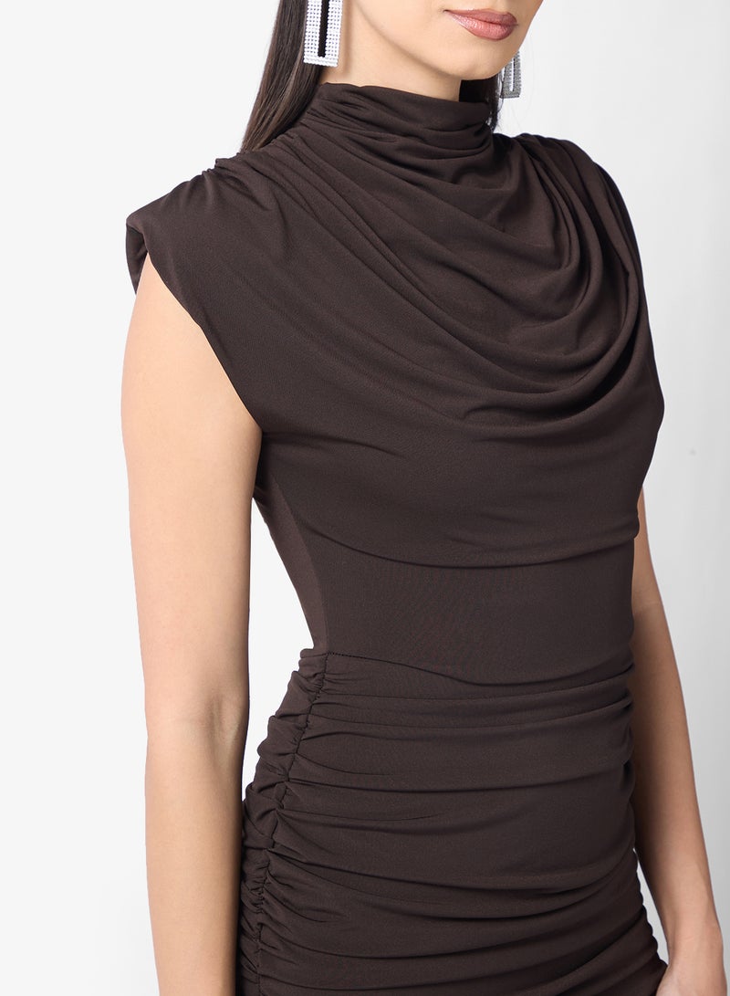 TFNC Slink Gatherings High Neck Midi Dress - Image 3