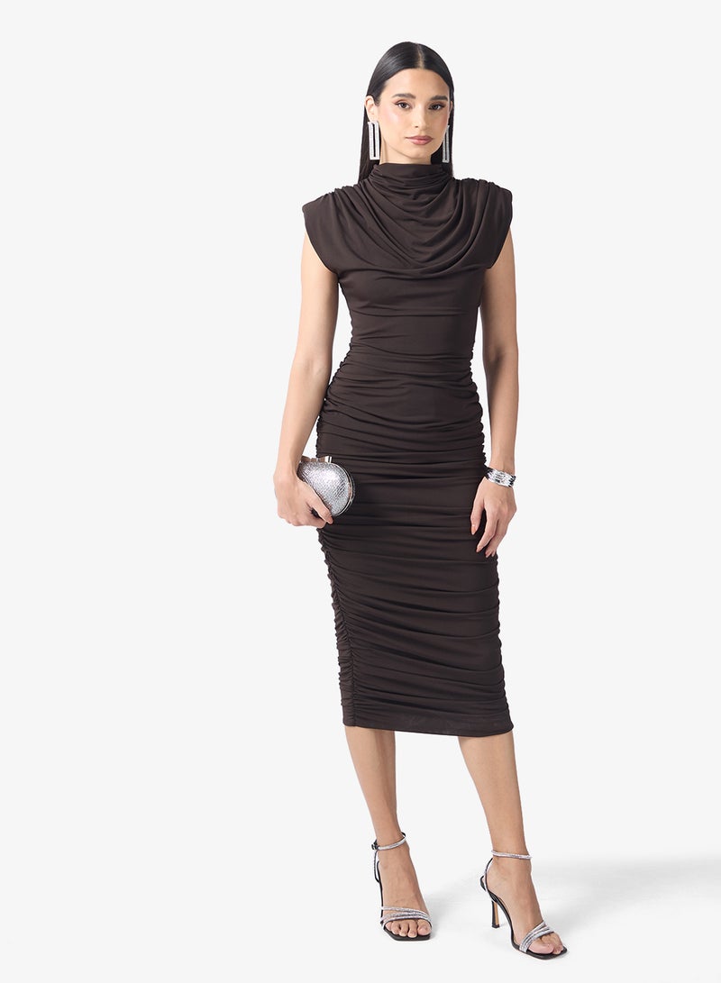 TFNC Slink Gatherings High Neck Midi Dress - Image 1