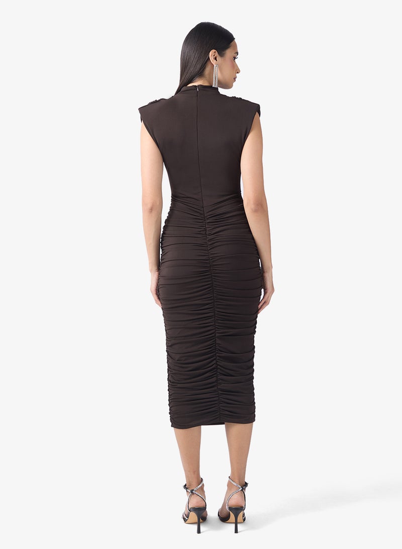 TFNC Slink Gatherings High Neck Midi Dress - Image 2