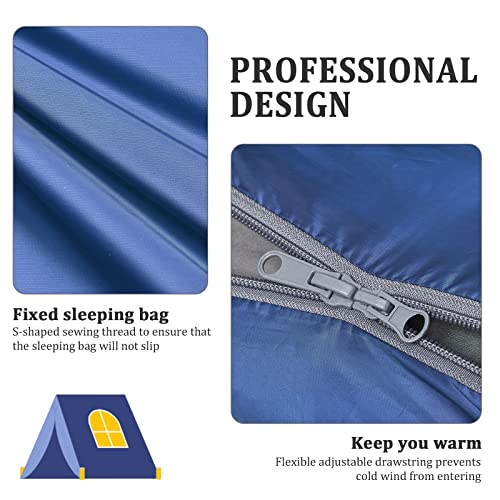 ECOOPRO Warm Weather Sleeping Bag - Portable, Waterproof, Compact Lightweight, Comfort with Compression Sack - Great for Outdoor Camping, Backpacking & Hiking-83 L x 30" W Fits Adults - Image 5