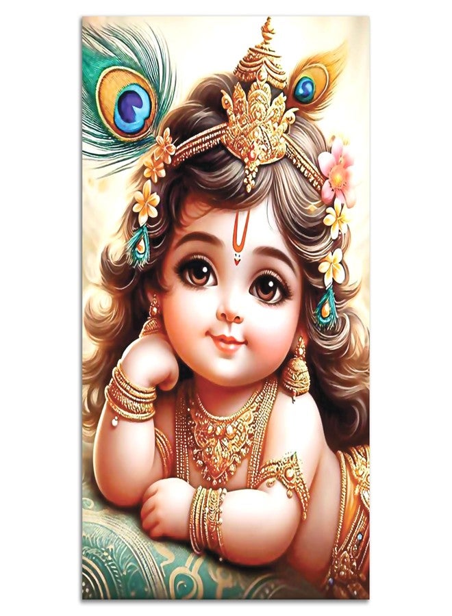Twinster Bal krishna Posters Photo for Pregnant Women, Baby Poster Self Adhesive (Size 45 cm by 30 cm) Pack of 1 (Design1) - Image 1