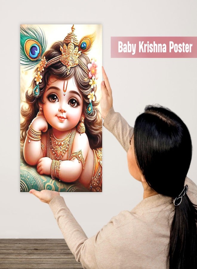 Twinster Bal krishna Posters Photo for Pregnant Women, Baby Poster Self Adhesive (Size 45 cm by 30 cm) Pack of 1 (Design1) - Image 5