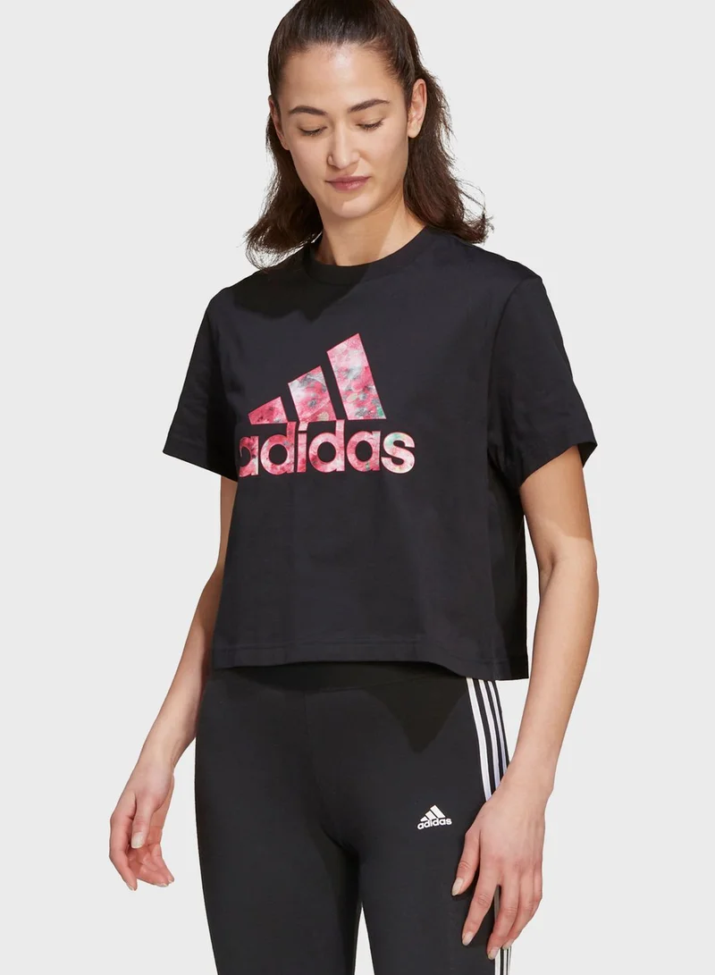 adidas تيشيرت بطبعة جرافيك