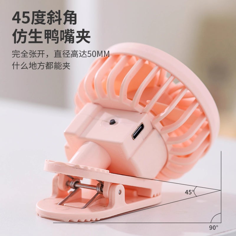 قبعة مروحة شمسية محمولة مع مشبك، قابلة للشحن عبر USB - Image 4