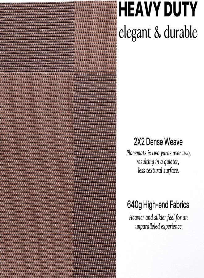 JOICE IMPEX Tabel PlaceMats for Kitchen Dining Table, Heat-Resistant StainAnti-Skid Washable PVC Table Mats,Vinyl Dinner Mats (6) - Image 3