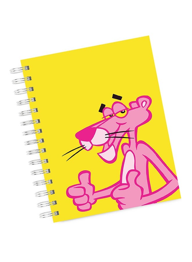LOUD UNIVERSE Thumbs Up Pink Panther Spiral Hardcover Notebook - Image 1