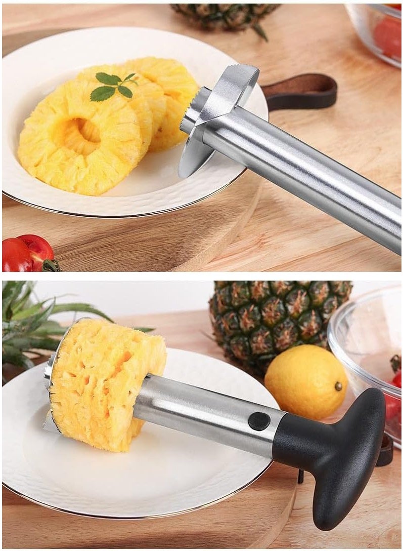 Pineapple Corer Remover, Stainless Steel Pineapple Core Remover Tool for Home & Kitchen with Sharp Blade for Diced Fruit Rings  - Image 4